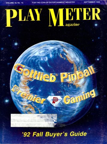 Play Meter Vol. 18 No. 10 (September 1992)