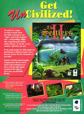 Settlers II - Veni, Vedi, Vici (September, 1996)