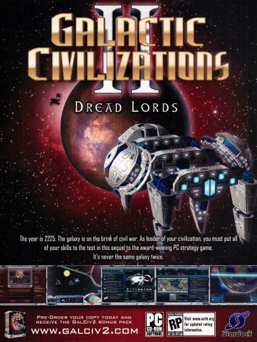 Galactic Civilizations II - Dread Lords (January, 2006)