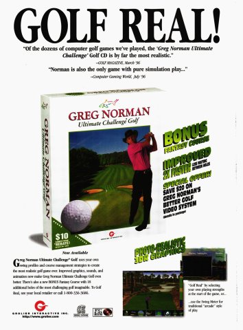 Greg Norman Ultimate Challenge Golf (September, 1996)