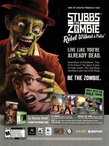 Stubbs the Zombie in Rebel Without a Pulse (January, 2006)