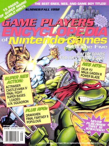 Game Players Encyclopedia of Nintendo Games Volume 5 (Summer-Fall 1992)