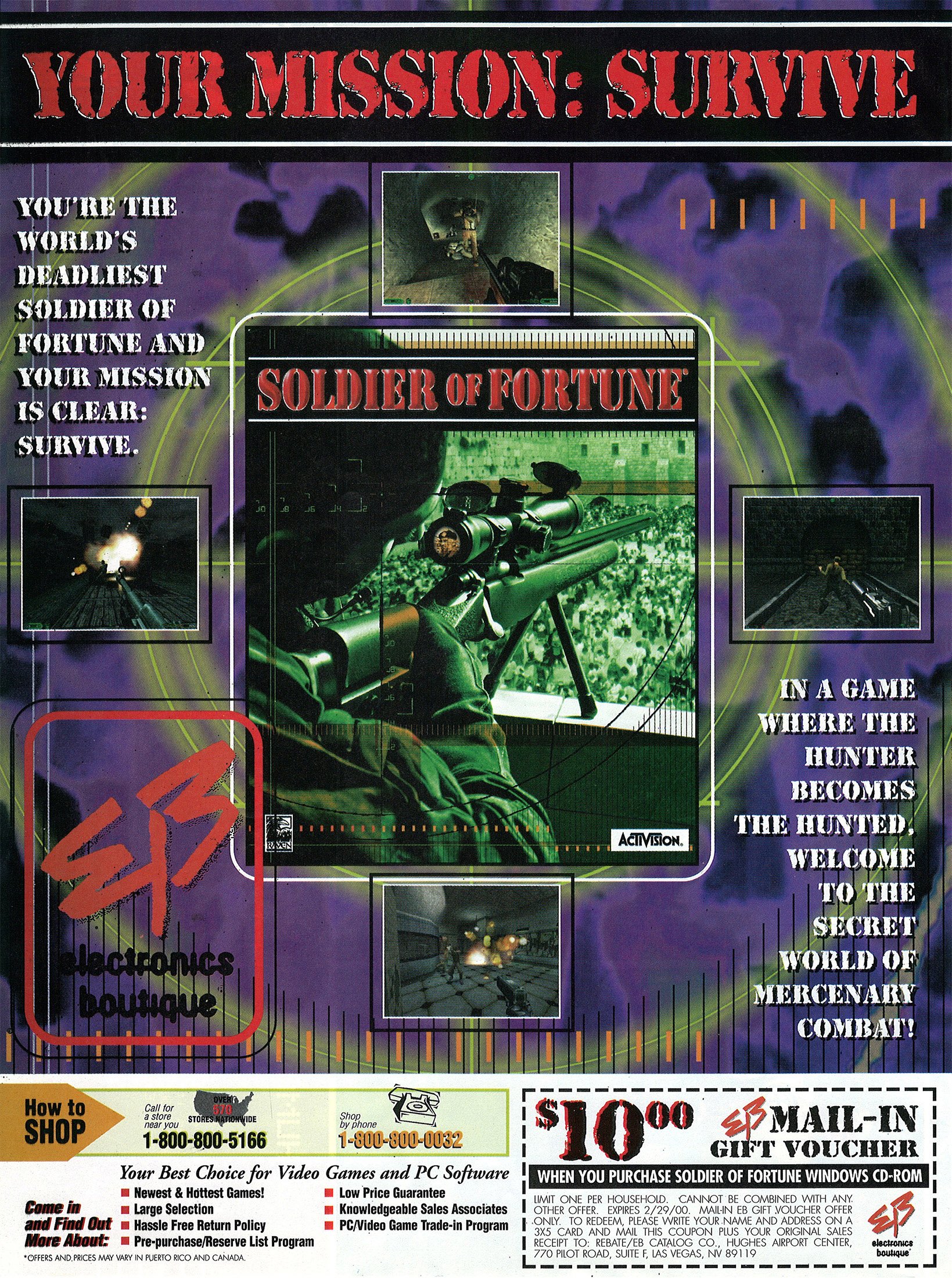 Soldier of Fortune EB coupon (March, 2000)