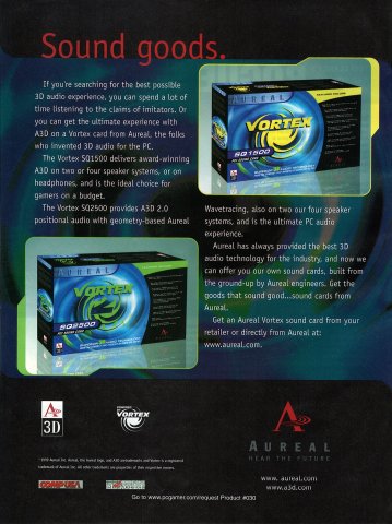 Aureal Vortex sound cards (March, 2000)