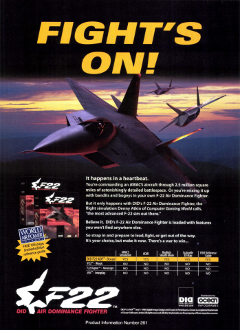 F22 Air Dominance Fighter (May, 1998)