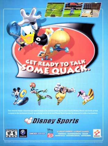 Disney Sports games (January, 2003)