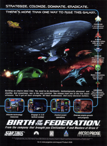 Star Trek: The Next Generation - Birth of the Federation (August, 1999)
