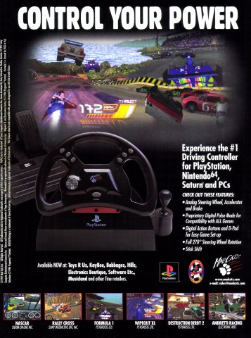 Mad Catz Racing Wheel (July, 1997)