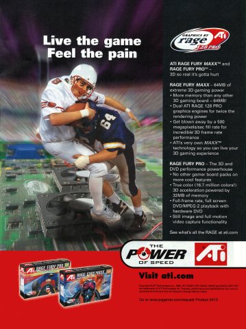 ATI Rage Fury graphics cards (March, 2000)