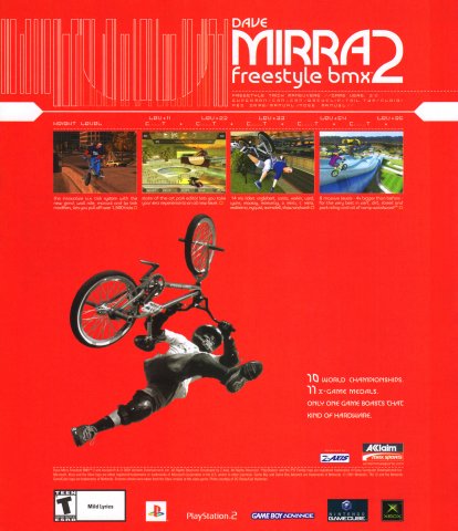 Dave Mirra Freestyle BMX 2 (December, 2001)