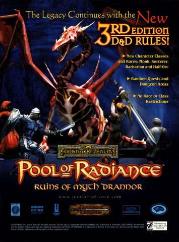 Pool of Radiance: Ruins of Myth Drannor (November, 2000)