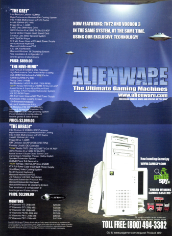 Alienware gaming PCs (August, 1999)