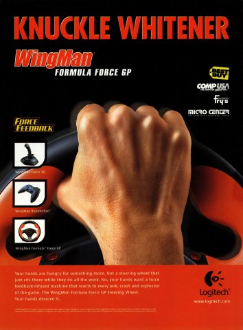 Logitech Wingman Formula Force GP Steering Wheel (November, 2000)