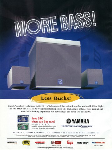 Yamaha YST-MS30 and YST-MS35 speakers (March, 2000)