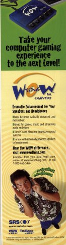 SRS Labs Wow Thing for Computers (December, 2000)