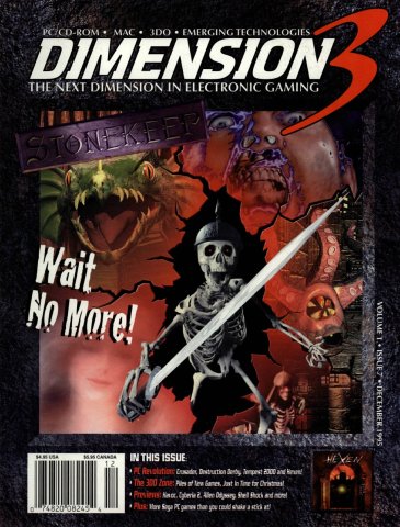 Dimension-3 Volume 1 Issue 7 (December 1995)