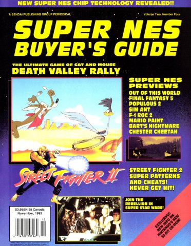 More information about "Super NES Buyer's Guide Volume 2 Number 4 November 1992"