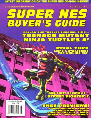 Super NES Buyer's Guide Volume 1 Number 2 July 1992