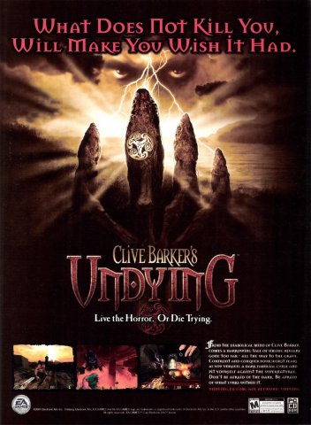 Clive Barker's Undying (May, 2001)