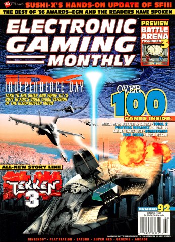 Electronic Gaming Monthly Issue 092 (March 1997)