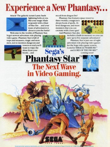 Phantasy Star (May, 1989)