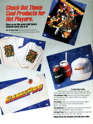 GamePro merchandise (May, 1989)