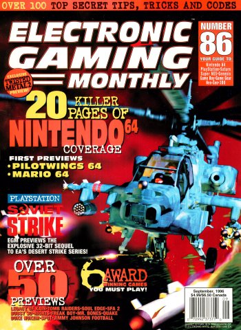 Electronic Gaming Monthly Issue 086 (September 1996)