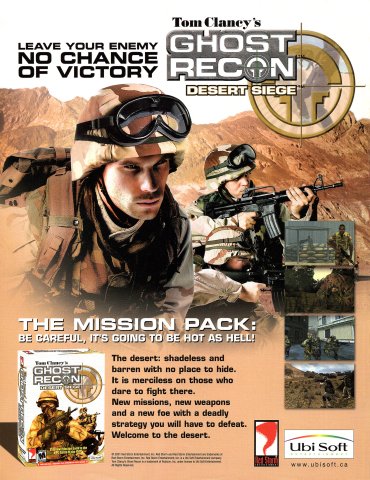 Tom Clancy's Ghost Recon: Desert Siege (April, 2002)