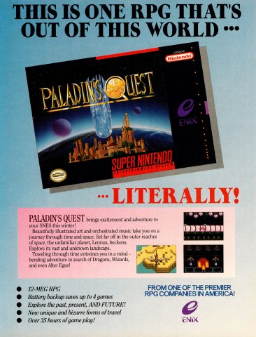 Paladin's Quest (January, 1994)