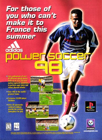 Adidas Power Soccer '98 (August, 1998)