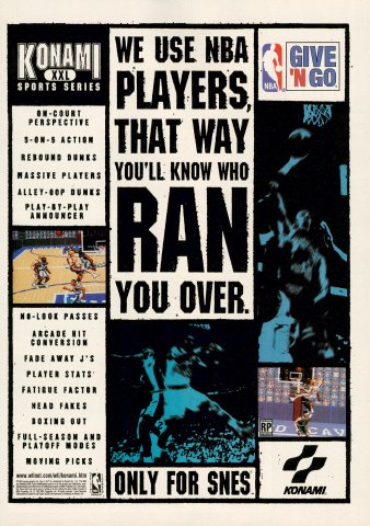 NBA Give 'n Go (November, 1995)