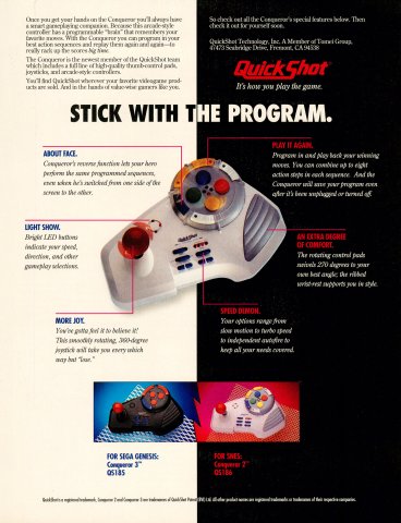 QuickShot Conquerer (January, 1994)