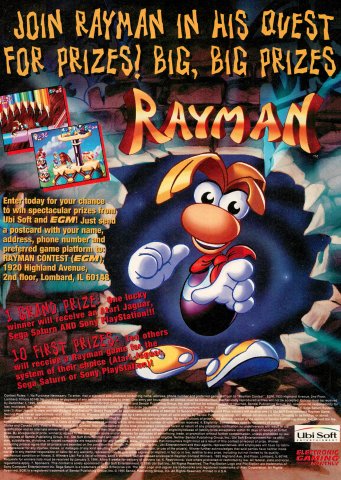 EGM Rayman Contest (November, 1995)