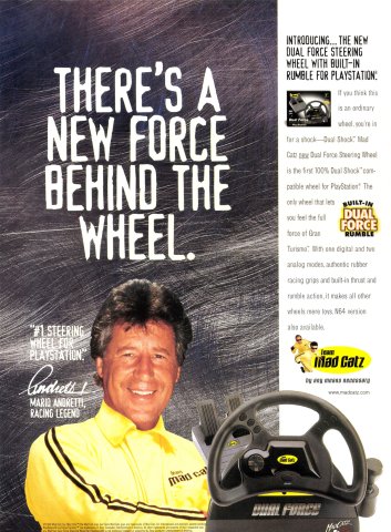 Mad Catz Dual Force steering wheel (August, 1998)