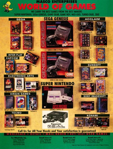 Masco Enterprises World of Games (January, 1994)