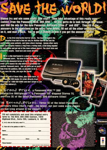 Panasonic Real 3DO Zone contest (November, 1995)