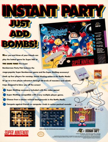 Super Bomberman Party Pak (January, 1994)