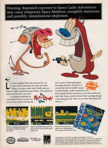 Ren & Stimpy Show, The: Space Cadet Adventures (February, 1993)