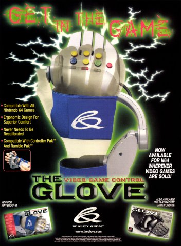 Reality Quest Video Game Control Glove (October, 1998)