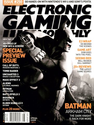 Electronic Gaming Monthly Issue 250 August 2011 Cover 1 of 4