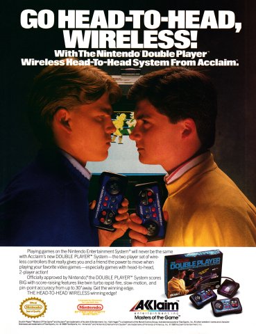 Acclaim Double Player wireless controllers (February, 1990)