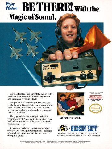 Hudson Joycard Sansui SSS controller (February, 1990)