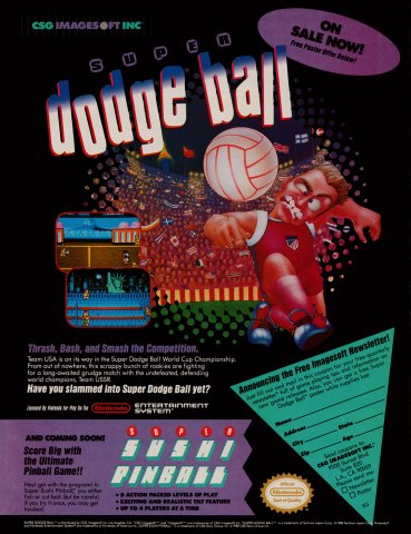 Super Dodge Ball (April, 1990)