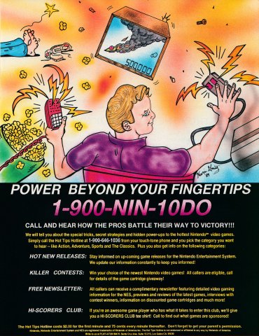 1-900-NIN-10DO hotline (March, 1990)
