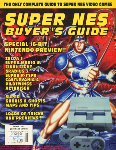 Super NES Buyer's Guide Volume 0 Number 0 Winter 1991