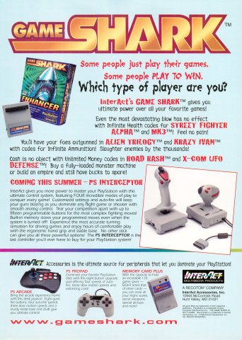 Interact GameShark (June, 1996)