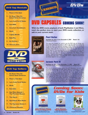 Blockbuster DVD and Game Rentals (Canada) (December, 2001) 01
