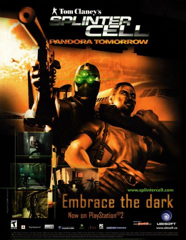 Tom Clancy's Splinter Cell: Pandora Tomorrow (July, 2004)