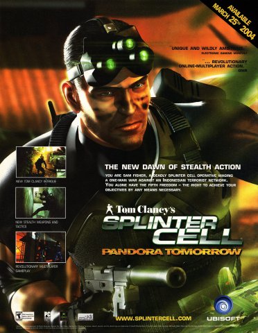 Tom Clancy's Splinter Cell: Pandora Tomorrow (March, 2004)