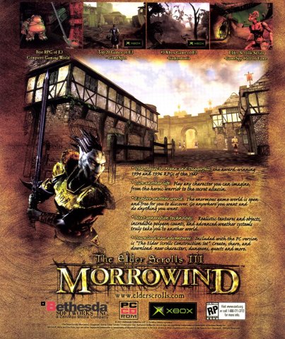 Elder Scrolls III, The: Morrowind (November, 2001)